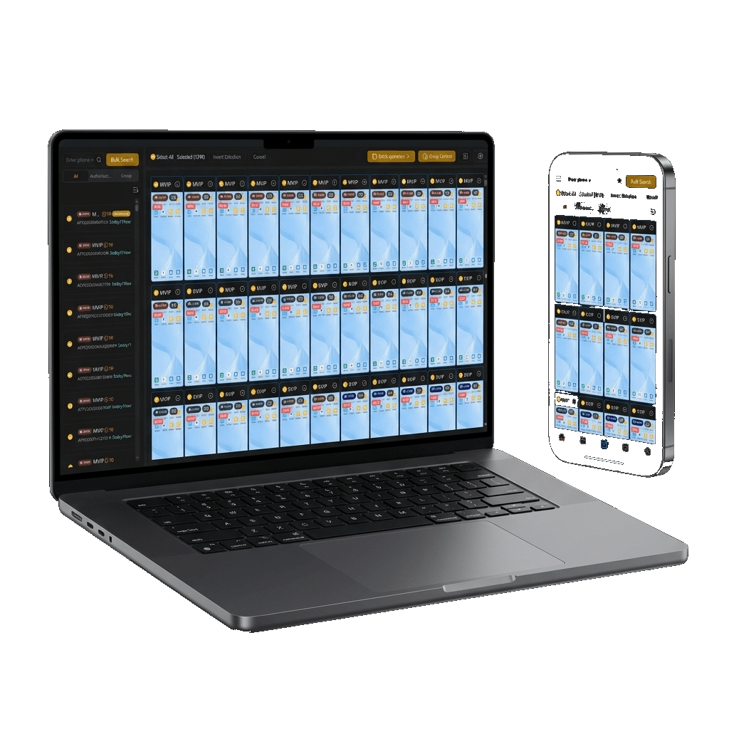 Cloud phone running on a laptop